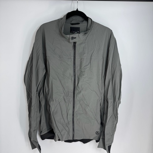 Alchemy Equipment Zip Up Snap Collar Long Sleeve Rain Jacket - Picture 1 of 4